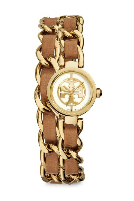 汤丽柏琦(tory burch) reva mini goldtone stainless steel &